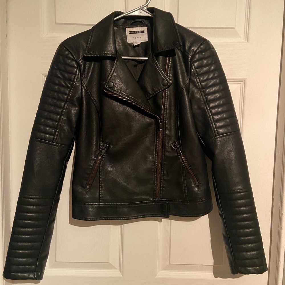 NOISY MAY (S) Black Faux Leather Jacket